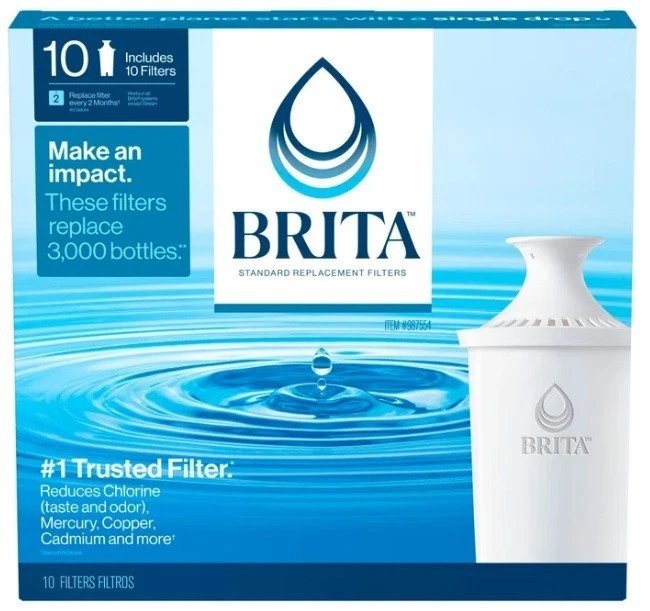 Brita Replacement Water Filters, 10-pack